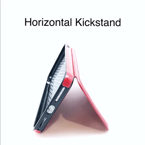 Red Leather IPhone Wallet & Card Holder, Magnetic Clasp & ZAGG Screen Protector - Picture 7 of 10